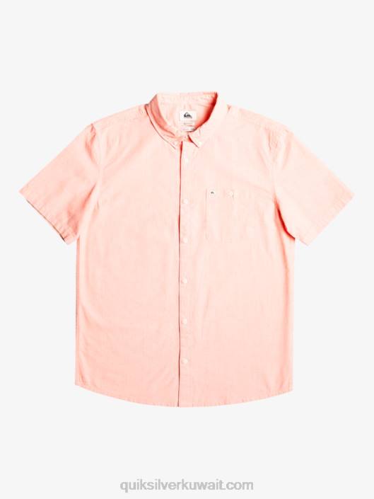 winfall قميص قصير الأكمام Quiksilver رجال 6800380 سمك السلمون الطازج